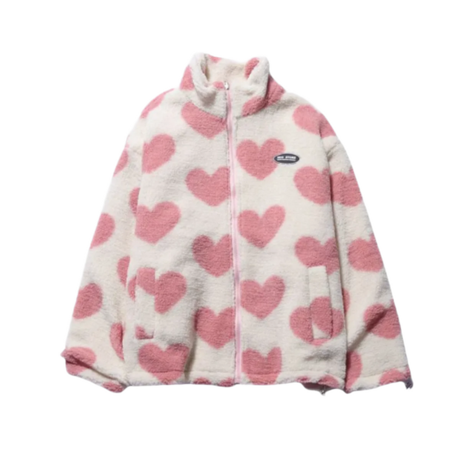 CozyHeart™ | Veste Réversible avec Motif Cœur